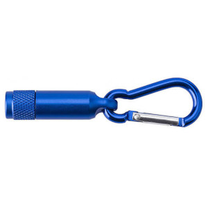 Aluminium mini torch with carabiner - Reklamnepredmety