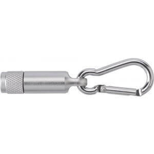 Aluminium mini torch with carabiner - Reklamnepredmety