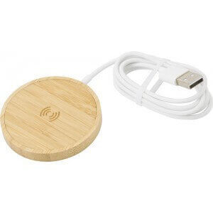 Bamboo wireless charger - Reklamnepredmety