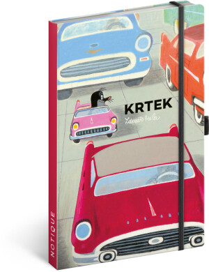 NOTIQUE Notes Mole and car, lined, 13 x 21 cm - Reklamnepredmety