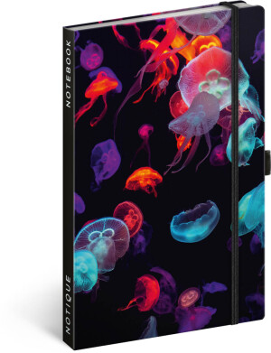 NOTIQUE Notes Jellyfish, lined, 13 x 21 cm - Reklamnepredmety