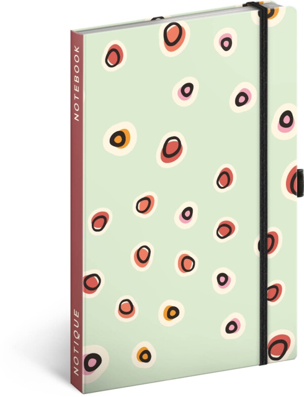 NOTIQUE Notes Dots, lined, 13 x 21 cm