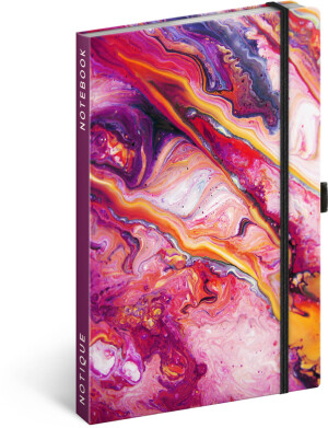 NOTIQUE Notes Marble, lined, 13 x 21 cm - Reklamnepredmety