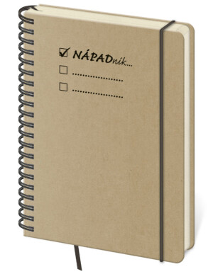Notebook Twin L dotted brown - Reklamnepredmety