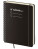 Twin L notebook, lined, black - bw424-02 - variant