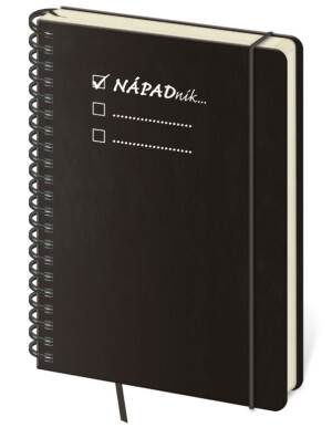 Twin L notebook, lined, black - Reklamnepredmety