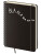 Twin L notebook, lined, black - bw424-05 - variant