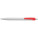White plastic ball pen with coloured clip - 1865605 - variant M 1865605