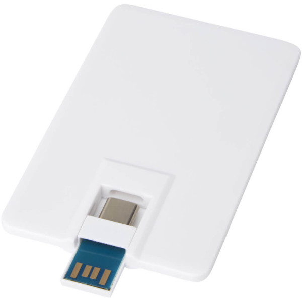 32GB USB drive with USB-C and USB-A 3.0 Duo Slim port