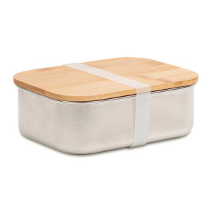 TASTE 800 ml steel lunch box, silver - Reklamnepredmety