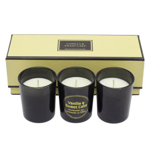 SCENTED SET set of perfumed candles,  beige - Reklamnepredmety