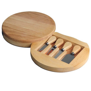 ROMA cheese set,  brown - Reklamnepredmety