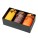 SCENTED set of perfumed candles, brown/yellow - R17476 - variant Pr R17476