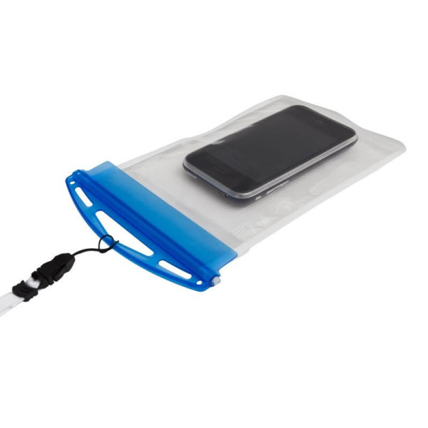 CRYSTAL waterproof phone case,  transparent/blue