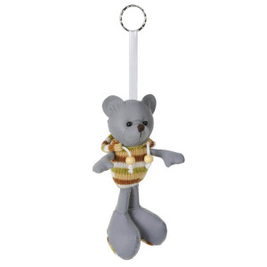 TEDDY reflective key ring,  grey - Reklamnepredmety