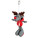 REINDEER reflective key ring, grey/red - R73839 - variant Pr R73839