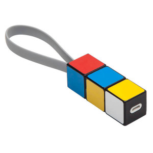 COLOR CLICK&GO USB cable,  multicolor - Reklamnepredmety