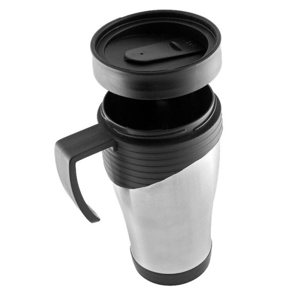 ODENSE thermo mug 400 ml,  silver