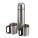 HAPPY OUTING thermos set and 2 thermo cups in shoulder bag,  silver/black - R08215_a - variant Pr R08215