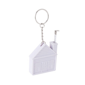 HOUSE key ring with tape measure 2 m - Reklamnepredmety