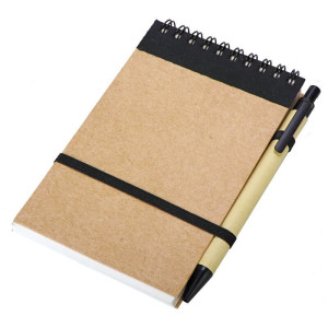 ECO RIBBON notebook with clear pages - Reklamnepredmety