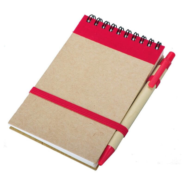 ECO RIBBON notebook with clear pages