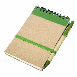 ECO RIBBON notebook with clear pages - Reklamnepredmety