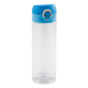 ABISKO glass bottle 280 ml, light blue - Reklamnepredmety