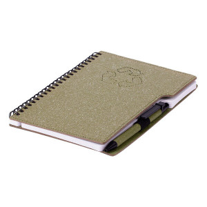 TELDE eco notebook with lined pages and pen - Reklamnepredmety