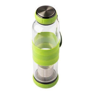 SULMONA 550 ml glass bottle with tea infuser - Reklamnepredmety