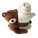 TULI teddy bear with blanket, brown - R74044_10_c - variant Pr R74044.10