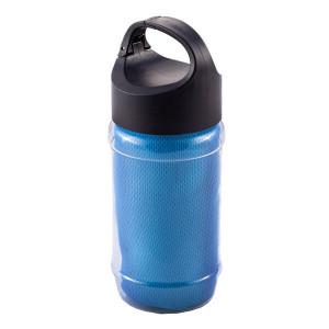 FEEL COOL sports bottle with refreshing towel, green - Reklamnepredmety