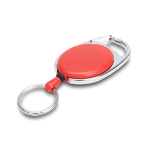 SKIKEEP ski-pass with carabiner, red - Reklamnepredmety