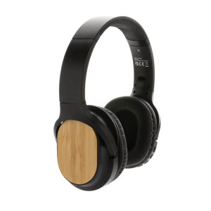RCS and FSC® bamboo Elite Foldable wireless headphone - Reklamnepredmety
