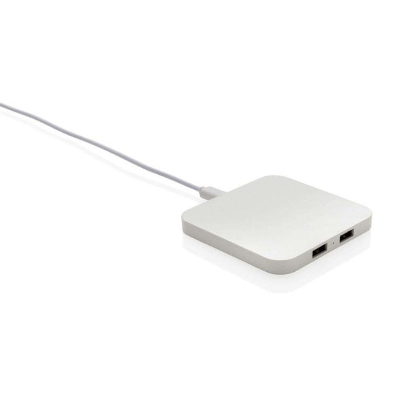 RCS recycled plastic 10W Wireless with USB Ports