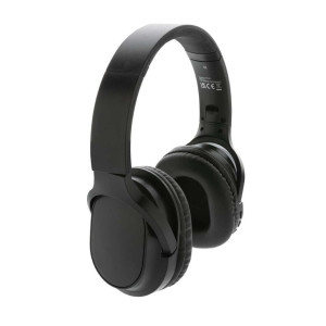 RCS recycled plastic Elite Foldable wireless headphone - Reklamnepredmety