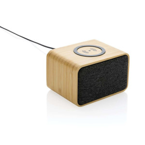 RCS Rplastic speaker with FSC® bamboo 5W wireless - Reklamnepredmety