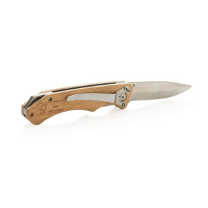 FSC® wooden outdoor knife - Reklamnepredmety