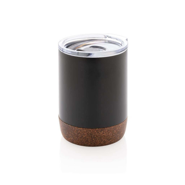 RCS recycled stainless steel cork small vacuum coffee mug