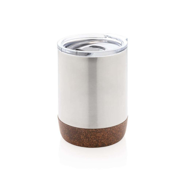 RCS recycled stainless steel cork small vacuum coffee mug