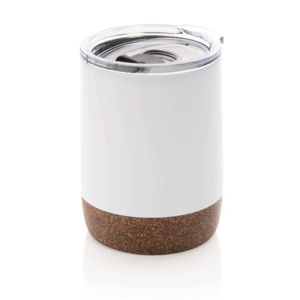 RCS recycled stainless steel cork small vacuum coffee mug