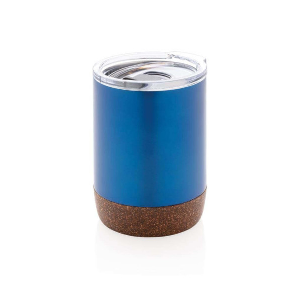 RCS recycled stainless steel cork small vacuum coffee mug