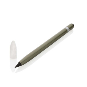 Aluminum inkless pen with eraser - Reklamnepredmety