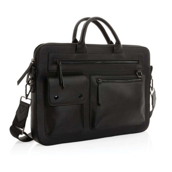 Swiss Peak GRS recycled PU 14" laptop bag