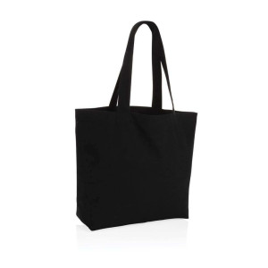 Impact AWARE™ recycled canvas shopper w/pocket 240gsm undyed - Reklamnepredmety