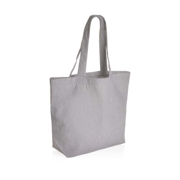 Impact AWARE™ recycled canvas shopper w/pocket 240gsm undyed