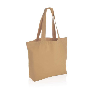 Impact AWARE™ recycled canvas shopper w/pocket 240gsm undyed - Reklamnepredmety