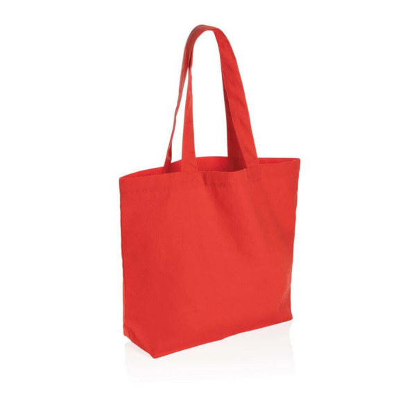 Impact AWARE™ recycled canvas shopper w/pocket 240 gsm