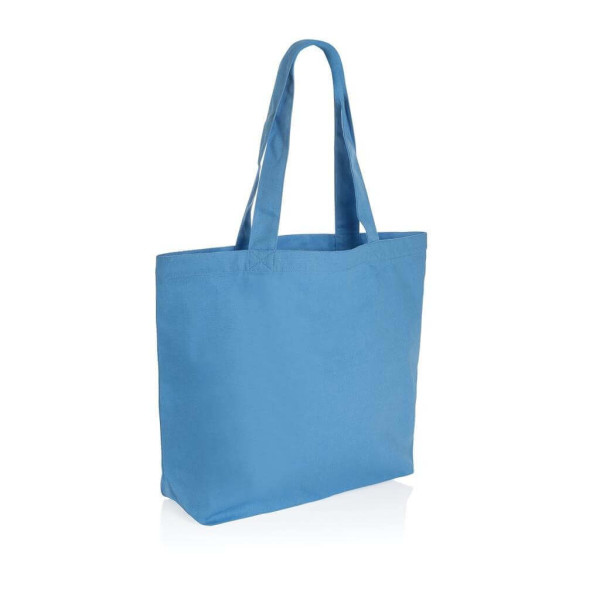 Impact AWARE™ recycled canvas shopper w/pocket 240 gsm