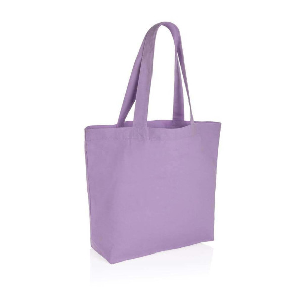 Impact AWARE™ recycled canvas shopper w/pocket 240 gsm